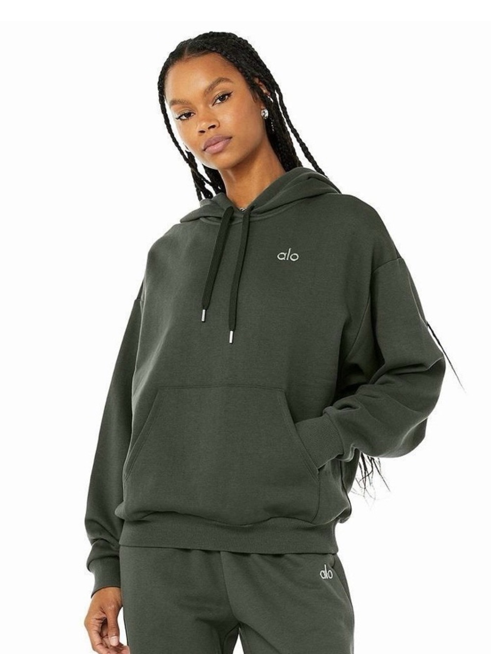 ALO Dark Cactus Accolade Hoodie